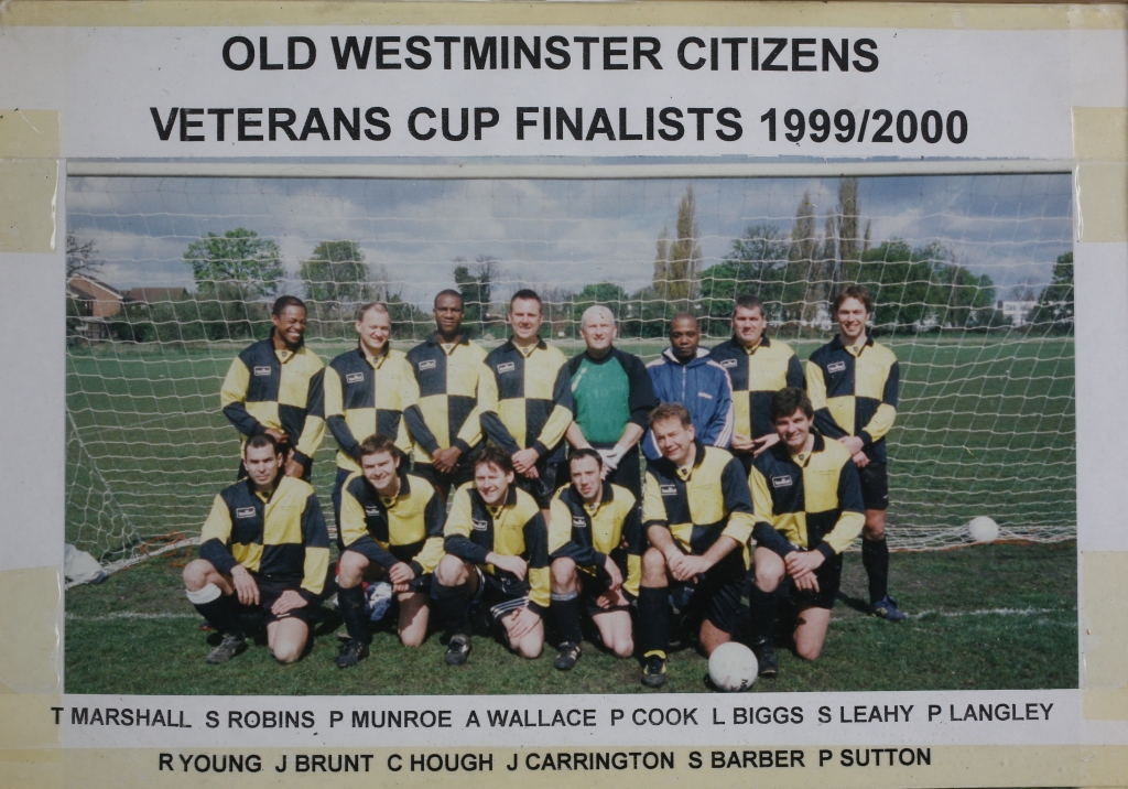 Pictured is our veterans side and cup finalists of the 1999/2000 season